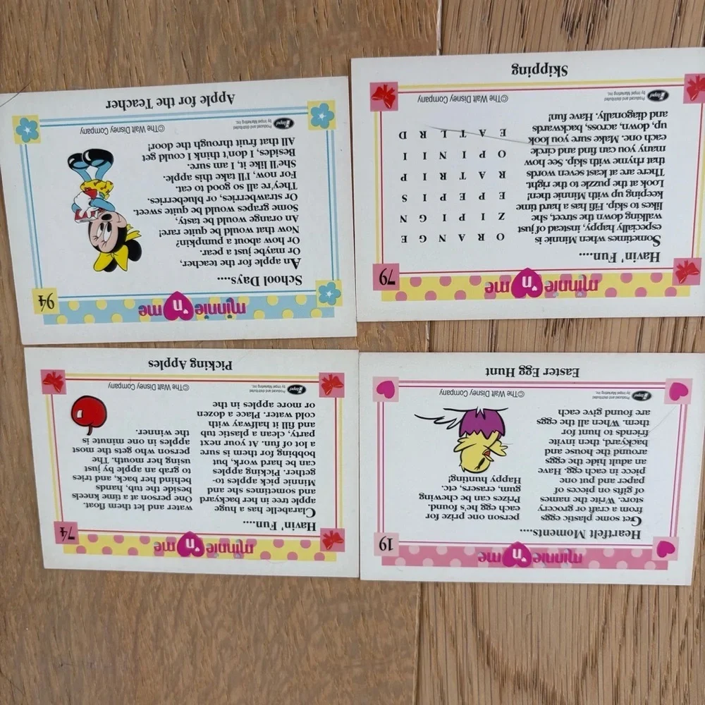 Disney Minnie n’ Me Impel 1991 Collectors Cards